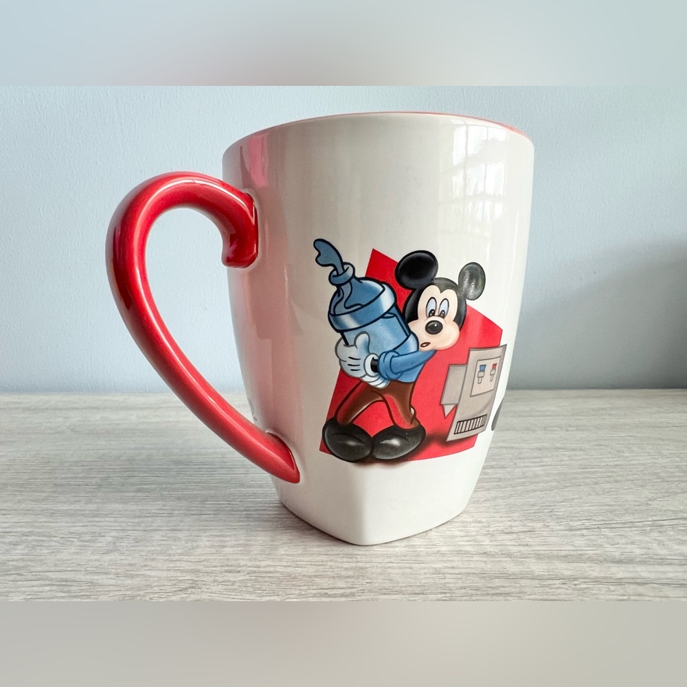 Disney Coffee Mug Cup MICKEY MOUSE "Office Maintenance 101: Water Cooler Care" - Picture 1 of 8